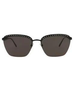 Square-Frame Metal Sunglasses-Alaia New