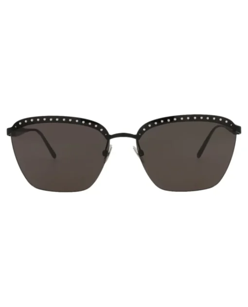 Square-Frame Metal Sunglasses-Alaia New