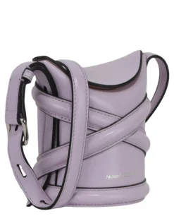 Alexander McQueen Mini Curve Leather Bucket Bag-PROOZY Hot