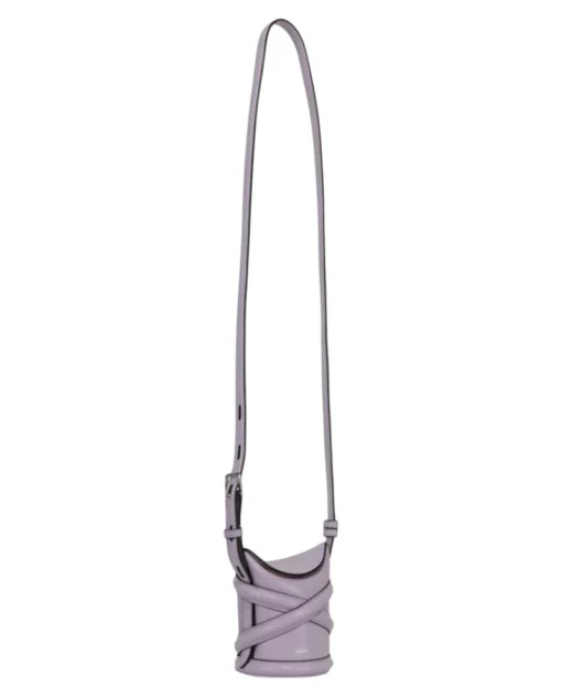 Alexander McQueen Mini Curve Leather Bucket Bag-PROOZY Hot