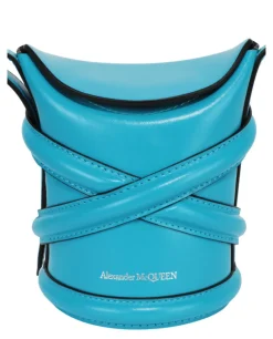 Alexander McQueen Mini Curve Leather Bucket Bag-PROOZY Sale