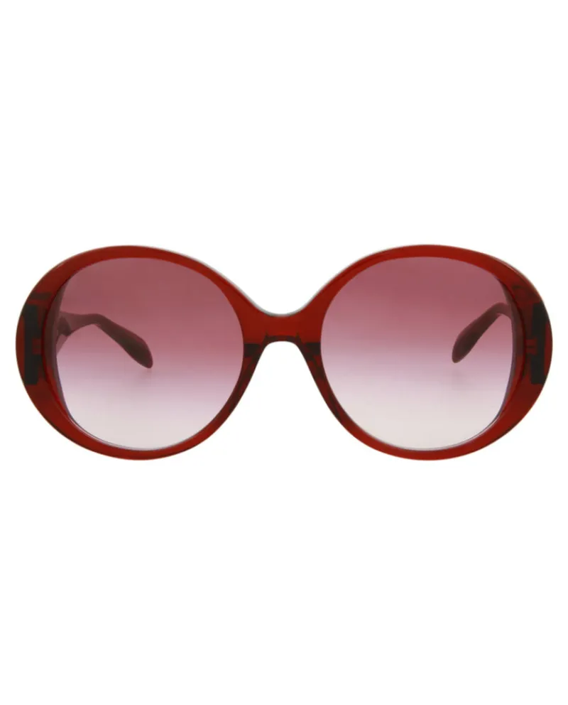 Round-Frame Acetate Sunglasses-Alexander McQueen New