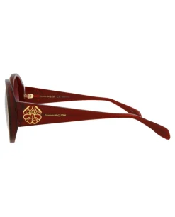 Round-Frame Acetate Sunglasses-Alexander McQueen New