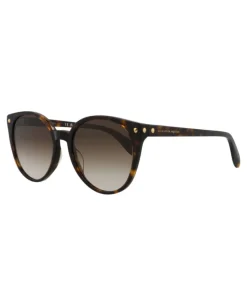 Round-Frame Acetate Sunglasses-Alexander McQueen New