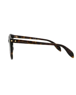 Round-Frame Acetate Sunglasses-Alexander McQueen New