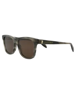 Square-Frame Acetate Sunglasses-Alexander McQueen Fashion