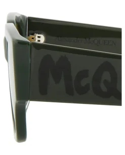 Square/Rectangle-Frame Acetate Sunglasses-Alexander McQueen Online