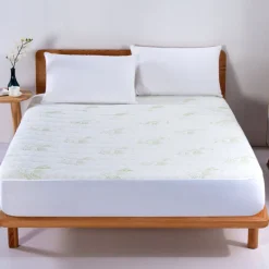 Aloe Vera Quilted Mattress Pad-Bed Bath Fashions New