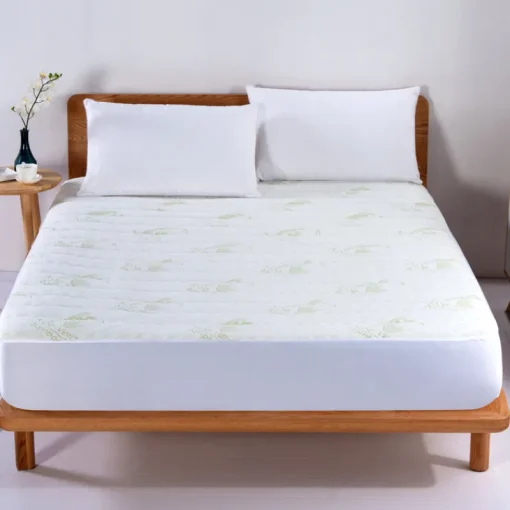 Aloe Vera Quilted Mattress Pad-Bed Bath Fashions New