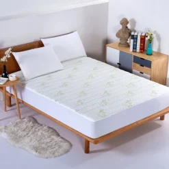 Aloe Vera Quilted Mattress Pad-Bed Bath Fashions New