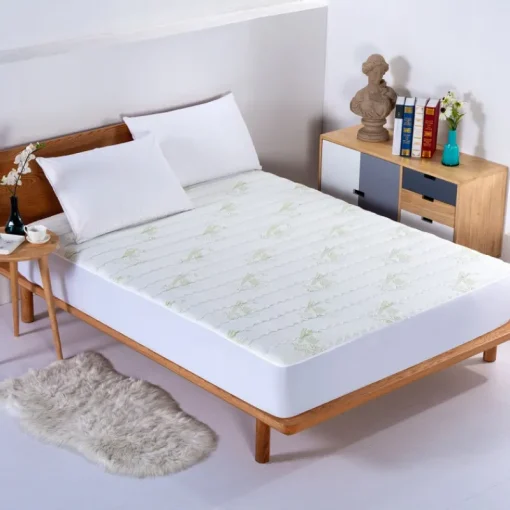 Aloe Vera Quilted Mattress Pad-Bed Bath Fashions New