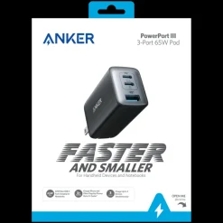 PowerPort 3 3 Port Wall Charger 65W --Anker Sale