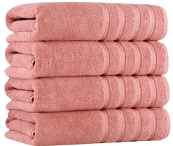 Antalya Turkish Cotton Luxury Bath Towels Set - 4 Pieces-Classic Turkish Towels Sale