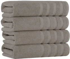 Antalya Turkish Cotton Luxury Bath Towels Set - 4 Pieces-Classic Turkish Towels Sale