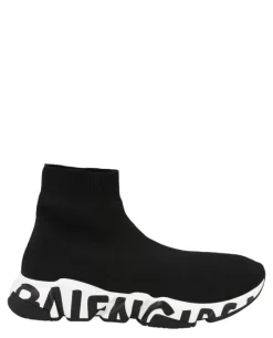 Speed Graffiti Knit High Top Sock Sneakers-Balenciaga Hot