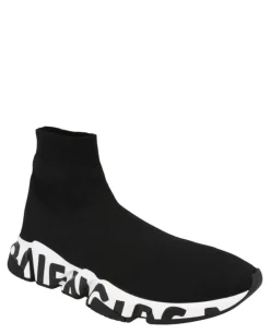 Speed Graffiti Knit High Top Sock Sneakers-Balenciaga Hot