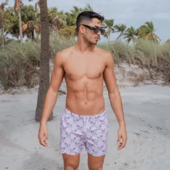 Cheetah Swim Trunks-Bermies Discount