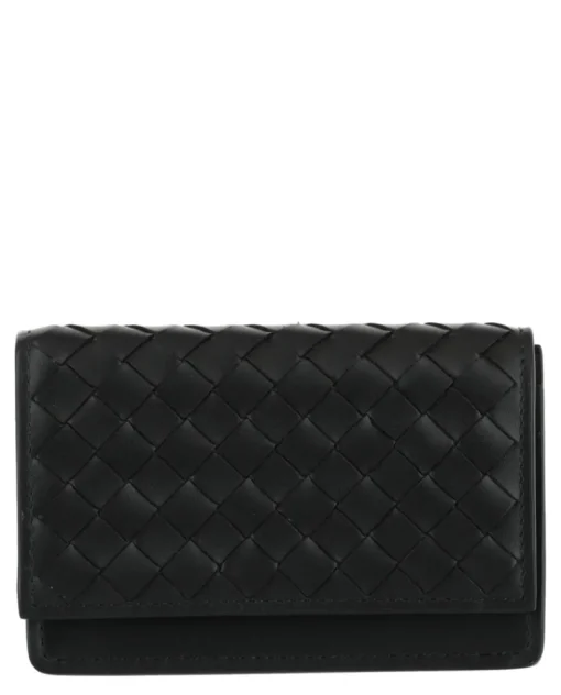 Intrecciato Flap Business Card Wallet-Bottega Veneta Discount