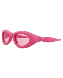 Oval-Frame Injection Sunglasses-Bottega Veneta Sale