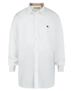 Stretch Cotton Poplin Shirt-Burberry Clearance
