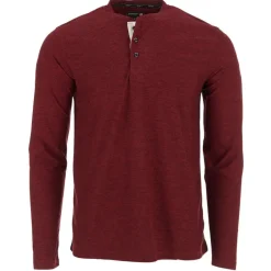 Men's Long Sleeve Two Tone Supreme Soft Henley-Canada Weather Gear Clearance