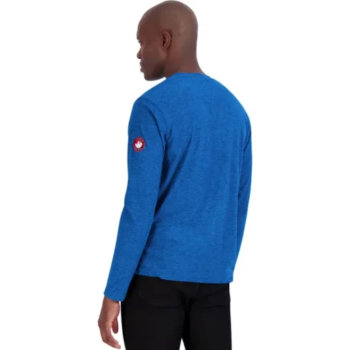 Men's Long Sleeve Two Tone Supreme Soft Henley-Canada Weather Gear Clearance