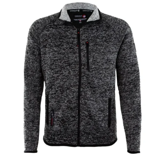 Men's Full Zip Sweater Fleece-Canada Weather Gear Hot