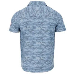 Men's Non Perforated Button up Short Sleeve Shirt-Canada Weather Gear Best