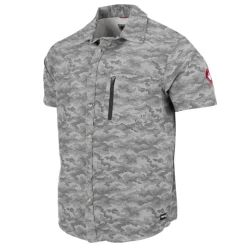 Men's Non Perforated Button up Short Sleeve Shirt-Canada Weather Gear Best