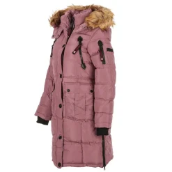 Women's Long Puffer with Faux Fur and Sherpa Lined Hood-Canada Weather Gear Outlet