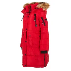 Women's Long Puffer with Faux Fur and Sherpa Lined Hood-Canada Weather Gear Outlet