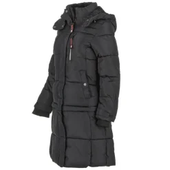 Women's Long Puffer with Sherpa Lined Hood-Canada Weather Gear New