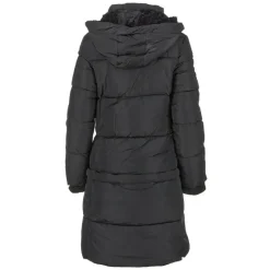 Women's Long Puffer with Sherpa Lined Hood-Canada Weather Gear New
