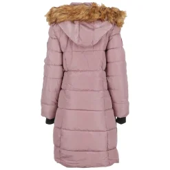 Women's Long Puffer with Faux Fur Trim Hood-Canada Weather Gear Best