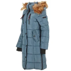 Women's Long Puffer with Faux Fur Trim Hood-Canada Weather Gear Best
