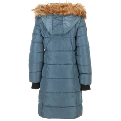 Women's Long Puffer with Faux Fur Trim Hood-Canada Weather Gear Best