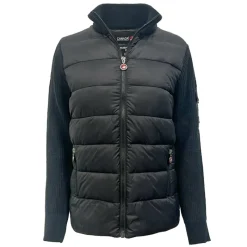 Women's Full Zip Puffer Jacket with Sweater Sleeves-Canada Weather Gear Online
