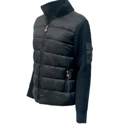 Women's Full Zip Puffer Jacket with Sweater Sleeves-Canada Weather Gear Online