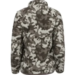 Women's Full Zip Printed Sherpa Jacket-Canada Weather Gear Hot