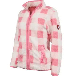 Women's Full Zip Printed Sherpa Jacket-Canada Weather Gear Hot