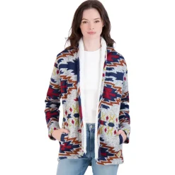 Women's Fleece Cardigan-Canada Weather Gear New