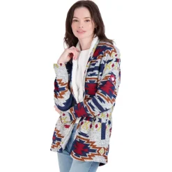 Women's Fleece Cardigan-Canada Weather Gear New