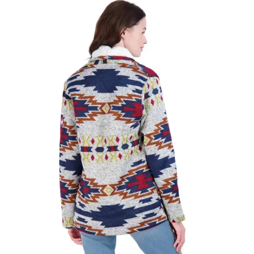 Women's Fleece Cardigan-Canada Weather Gear New
