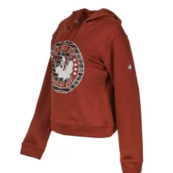 Women's Logo Printed Fleece Hoodie-Canada Weather Gear Fashion