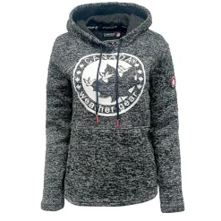 Women's Hooded Sweater Fleece with Logo Print-Canada Weather Gear Outlet