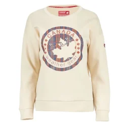 Women's Logo Printed Crewneck Fleece Sweatshirt-Canada Weather Gear Sale