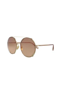 Chloé Round-Frame Metal Sunglasses-Chloe Outlet