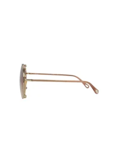 Chloé Round-Frame Metal Sunglasses-Chloe Outlet