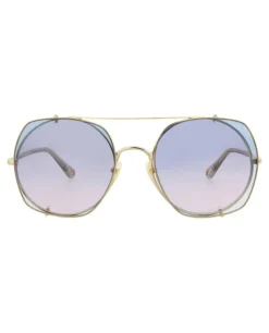 Chloé Square-Frame Metal Sunglasses-Chloe Outlet