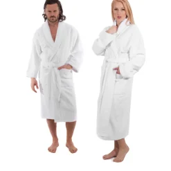 Classic Turkish Combed Cotton Luxurious Thick Unisex Bathrobes-Classic Turkish Towels New
